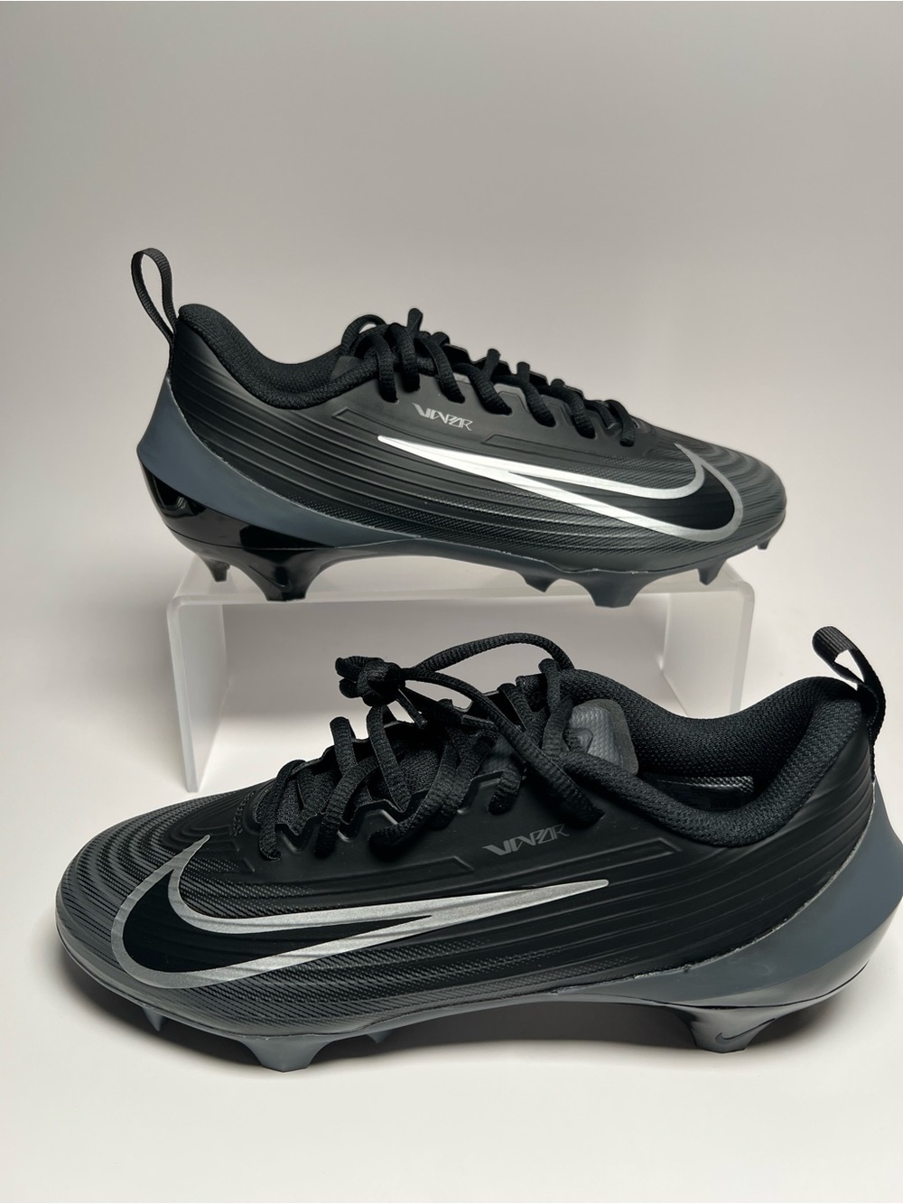 Nike Vapor Edge Speed 3 Black Gray 360 Football Cleats FB3303-002 Mens Size